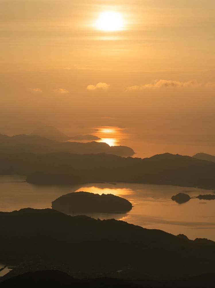 周防大島の夕景